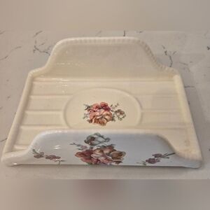 Vintage Athena California Floral Ceramic Towel Holder
